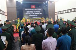 Bộ CHQS tỉnh Thái Nguyên quy tập 14 hài cốt liệt sĩ